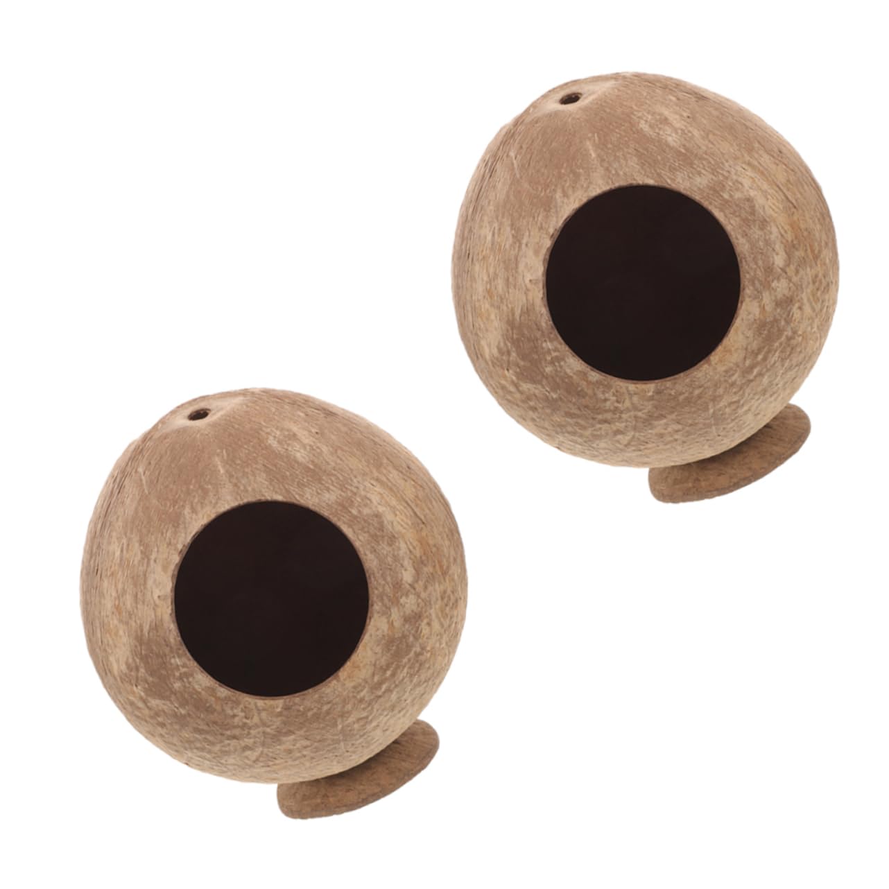 IMIKEYA 4 Stück Hamster Nest Spielzeug Hamster Kokosnüsse Kokosnuss Schale Meerschweinchen Versteck Hamster Versteck Hamster Verstecke Hamster Kokosnuss Ratten Versteck