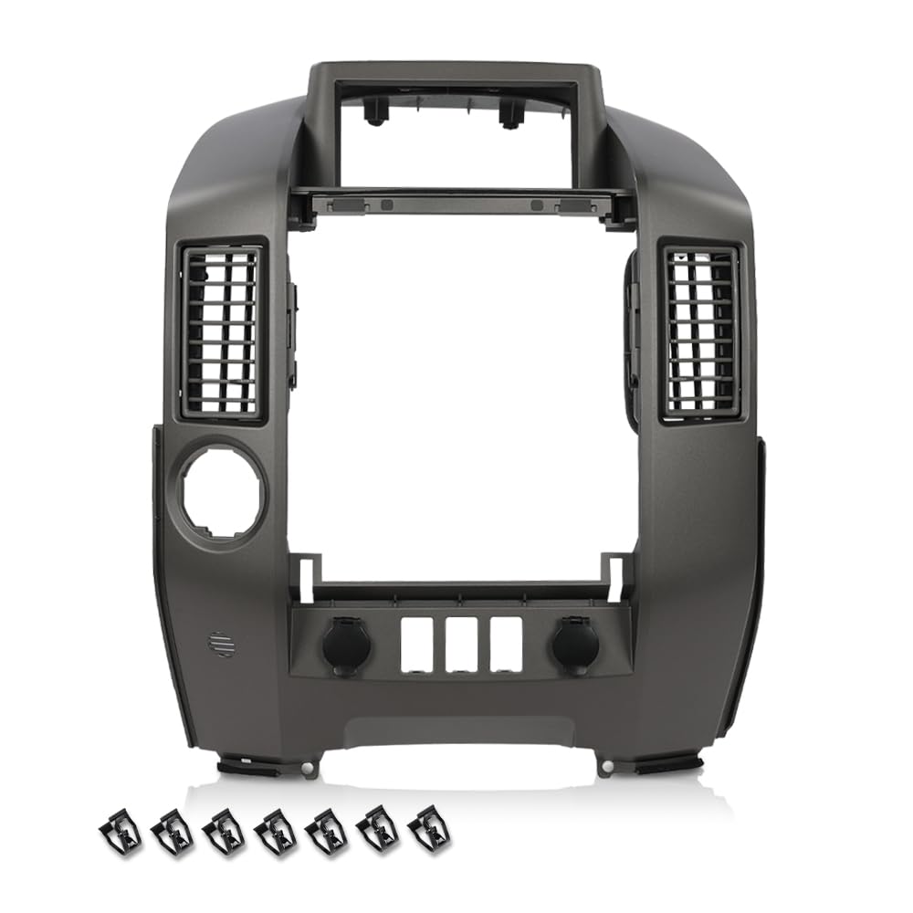 G-PLUS Dash Center Console Instrument Panel Lid Bezel Compatible with Nissan Armada SE LE SE 2005-2006/Pathfinder Armada SE LE 2004/Titan SE LE XE 2004-2015 w/Center Speaker&Cigarette Lighter