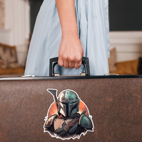 Image of SW Mandalorian Explosion Sticker Decal Notebook Car Laptop 5.5 inchx5.5 inch (Color)