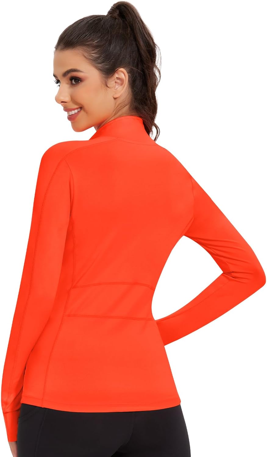 VUTRU Women's Workout Yoga Jacket Full Zip Running Athletic Track Jacket - Image 2