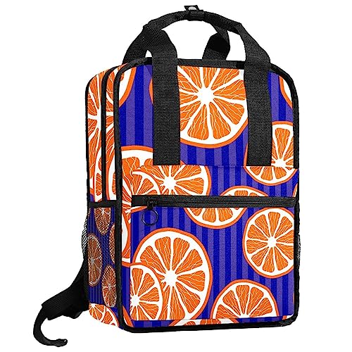 Sac à dos à rayures citron cartable filles garçons bretelles réglables