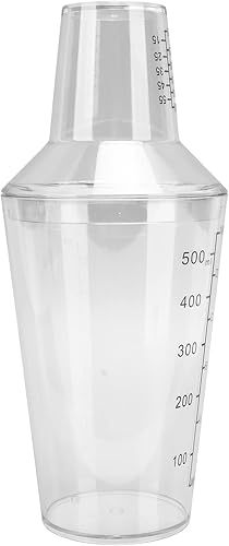 Miniatura 7 de Juego de coctelera, juego de coctelera mezclada, coctelera estándar transparente Sc, kit de cuidado profesional para (16.9 fl oz)