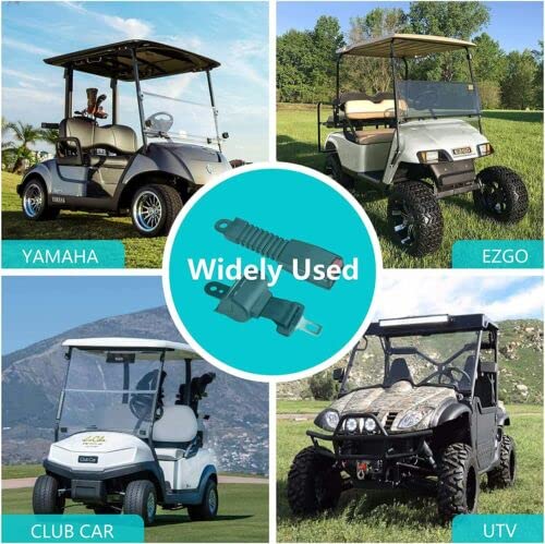 Miniatura 5 de FEWENi Kit de cinturón de seguridad universal para carrito de golf, cinturón retráctil de 42 pulgadas, adecuado para carrito de golf EZGO Yamaha