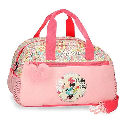 Disney Florals, Equipaje Bolsa De Mensajero Niñas, Rosa (Pink), Única