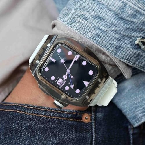 Bracelet en caoutchouc pour Apple Watch Ultra : kit de protection transparent antichoc