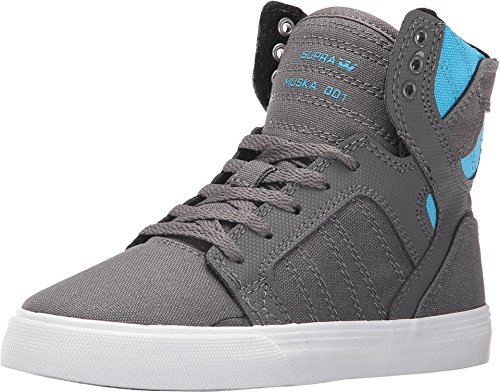 Supra Skytop Baskets Montantes pour garçon - Gris - Charbon, 36 EU