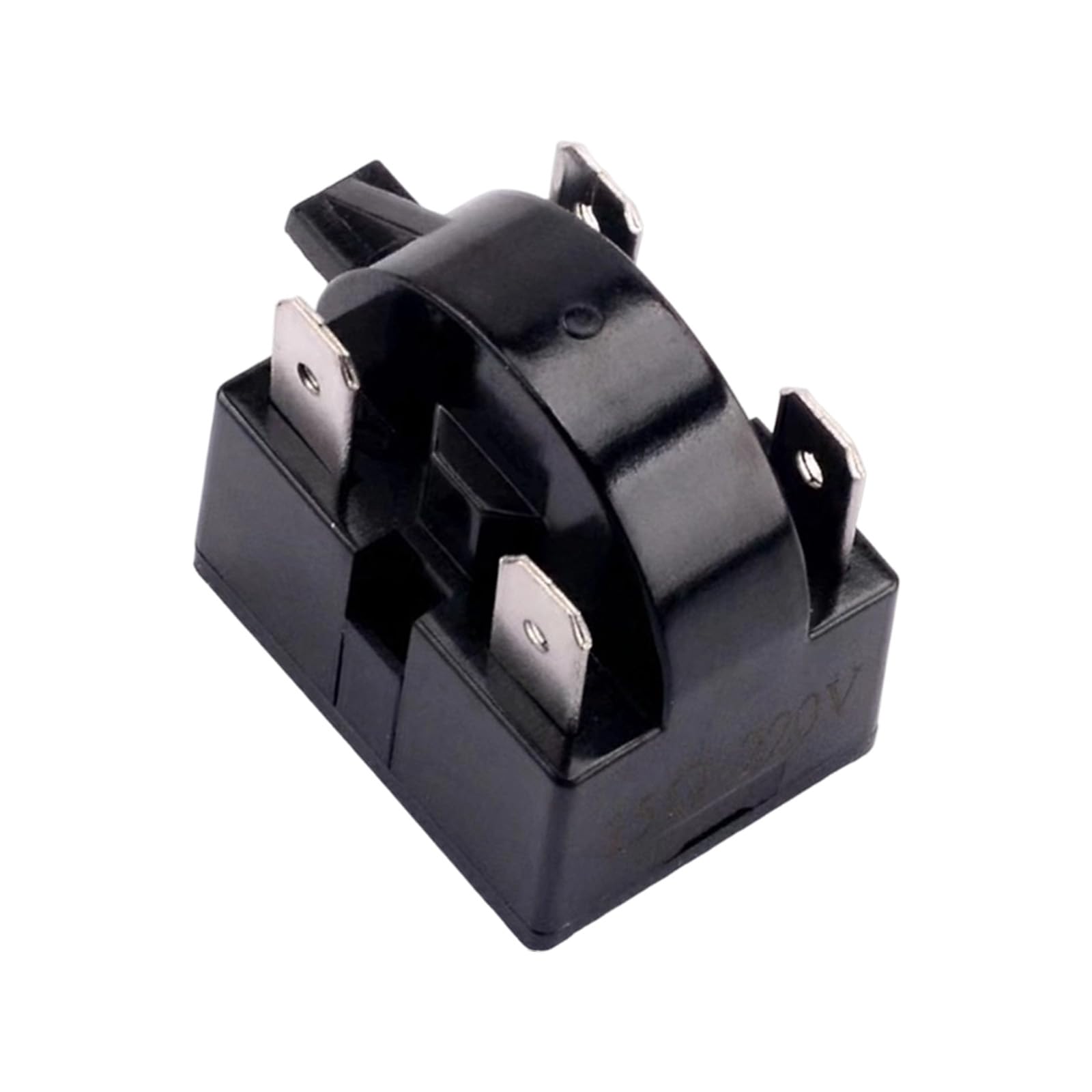 Asukohu 4Pin 15Ohm Compressor Starter Component And Overload Guard, Black Replacement Part For Compact Refrigerator And Cooling Unit Service Compressor Starter Component Overload Guard Replacement Compact Refrigerator