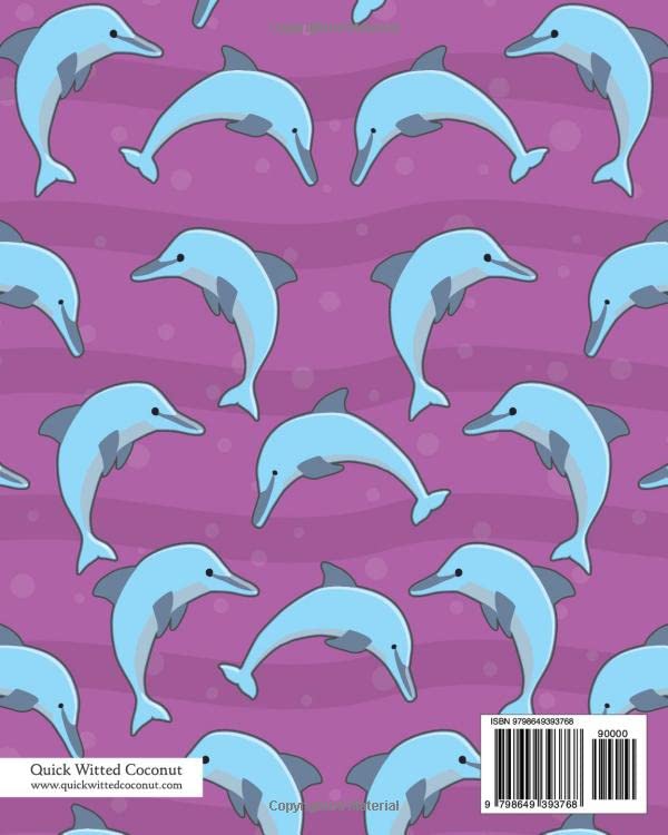 Dolphin Notebook, Ruled Pages, 8x10 - Image 2