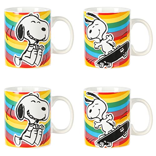 Set de 4 Mugs Peanuts 70 Aniversario 15 OZ Piedra miniatura 1