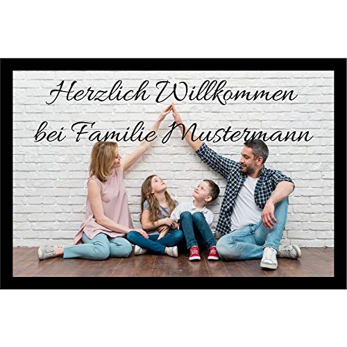 creativgravur® Fußmatte zum selbst Gestalten mit eigenem Foto Bedrucken Schmutzfang-Matte...