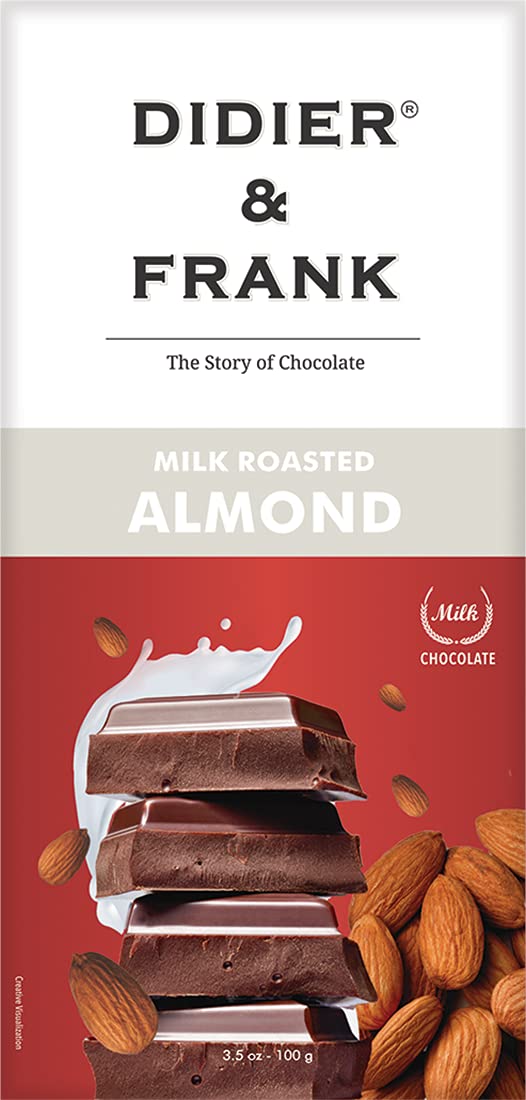 Didier & Frank Roasted Almond Milk Chocolate, 100 grams (Keto)