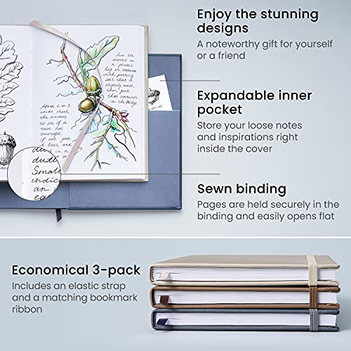 ARTEZA Set di Quaderno da Disegno 15,2x20,3cm (3