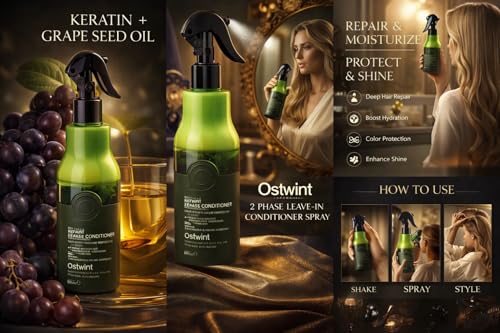 Ostwint Professional Spray Acondicionador Leave-In 400ml miniatura 3