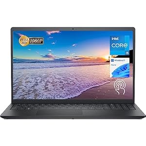 Dell Newest Inspiron 15 3511 Laptop, 15.6″ FHD Touchscreen, Intel Core i5-1035G1, 12GB RAM, 256GB PCIe NVMe M.2 SSD, SD Card Reader, Webcam, HDMI, WiFi, Windows 11 Home, Black