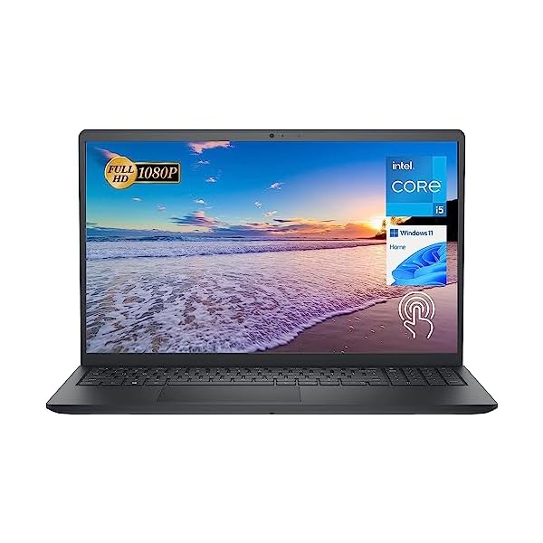 Dell Newest Inspiron 15 3511 Laptop, 15.6″ FHD Touchscreen, Intel Core i5-1035G1, 12GB RAM, 256GB PCIe NVMe M.2 SSD, SD Card Reader, Webcam, HDMI, WiFi, Windows 11 Home, Black