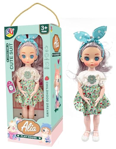 Image of Lyla Alia Play House Dolls - Gift Box with Accessories | Pretend Play Toy Set for Girls 3+ Years | Cute Suit Series in Carry Handle Box| 37 CM Tall