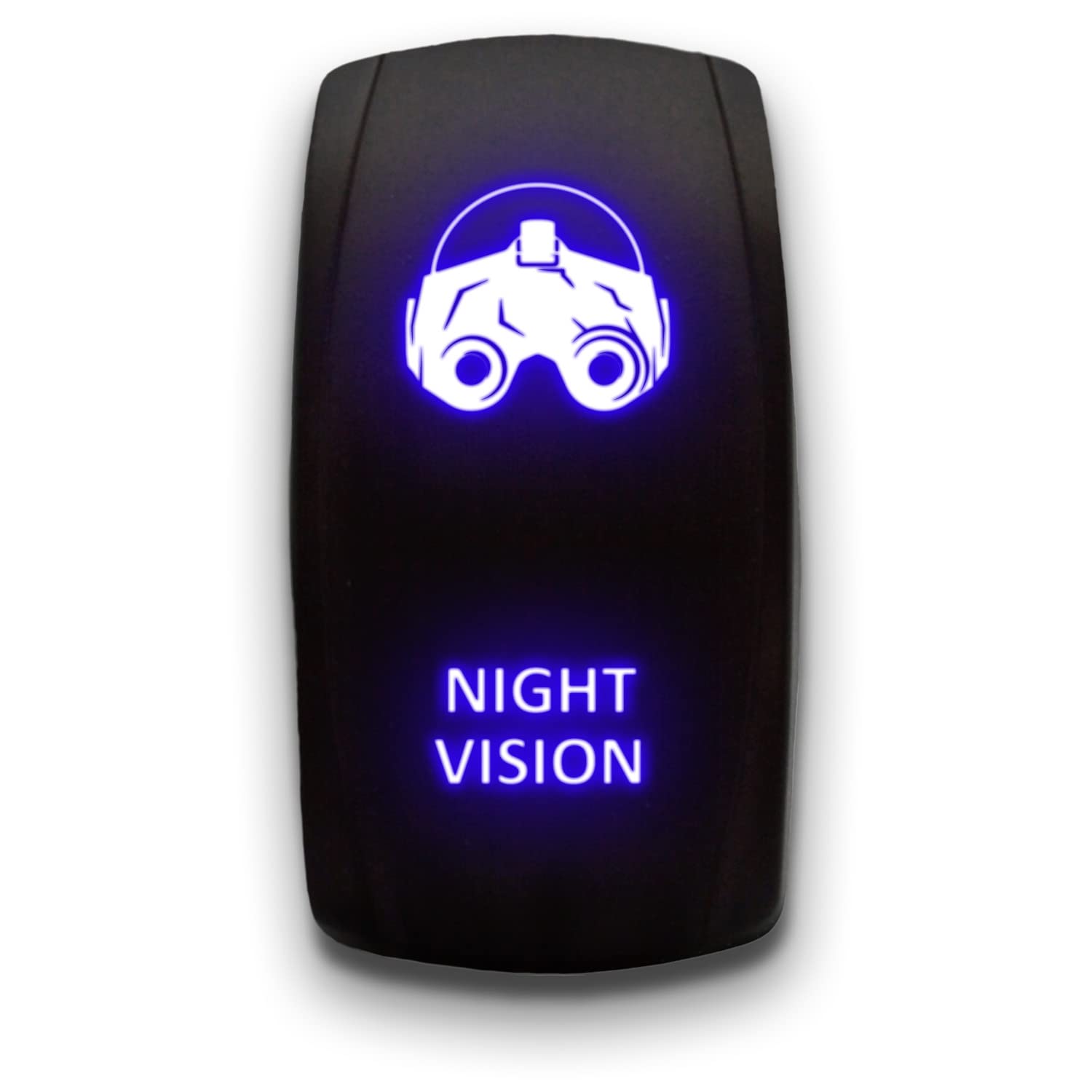 Night Vision - Blue - Laser Etched Toggle Switch 20A 12V