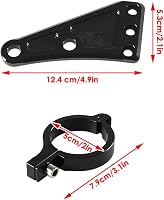 Baceyong Univerzális Motorkerékpár Fényszórótartó Konzol - Villa Rögzítésű Lámpatartó Adapter Minden Motortípushoz 2