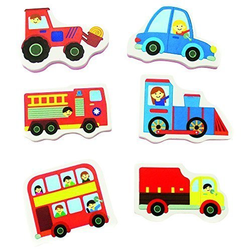 Great Gizmos Meadow Kids Trucks and Trains Bath Stickers by Great Gizmos