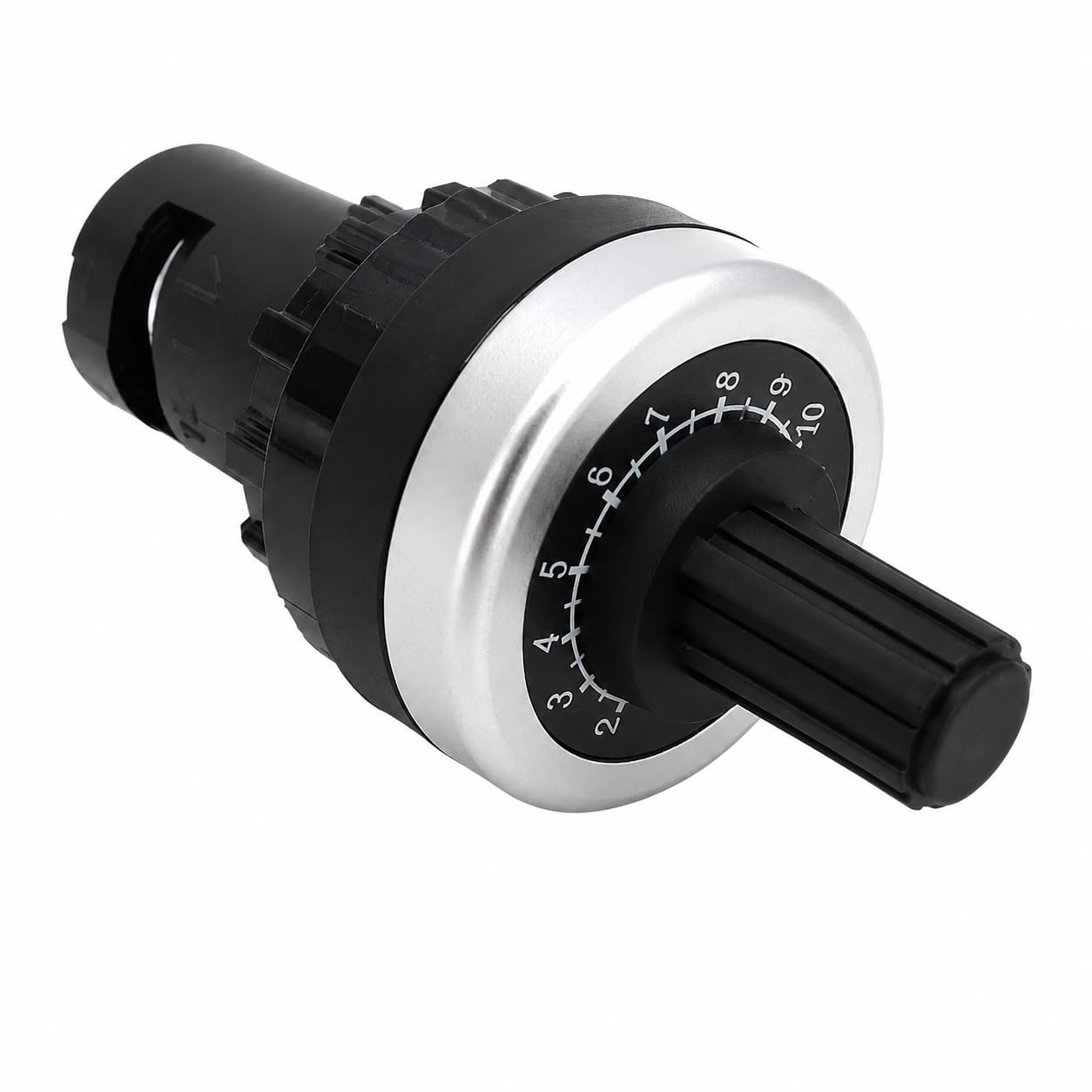 Panel Mount Rotary Potentiometer 10 kΩ, 0-10 Scale | Speed & Voltage Control, Industrial Automation, Terminal Connection, Silver Bezel Finish, Compact Body Design-image-17