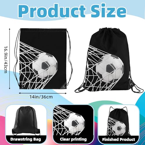 Soccer Drawstring Backpack - Party Favors Team Gifts Bag 1Pcs (Color2)3