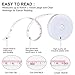 FF Elaine 8 Pack White Double-Scale 60-Inch/150cm Push Button Retractable Tape Measure for Seamstress Crafter Quilter