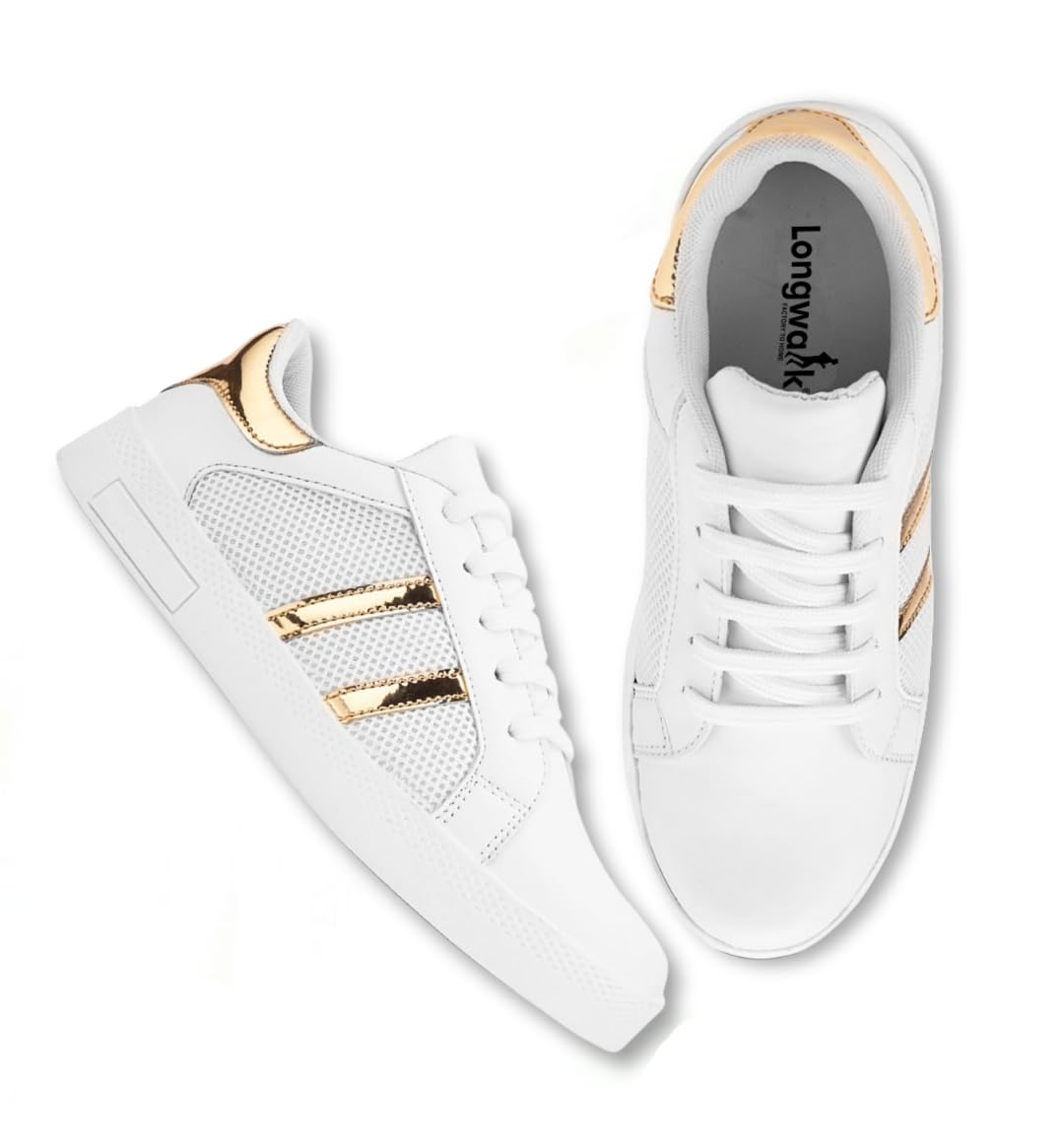 White Casual Shoes Sneakers for Women(W-4032)-image-43