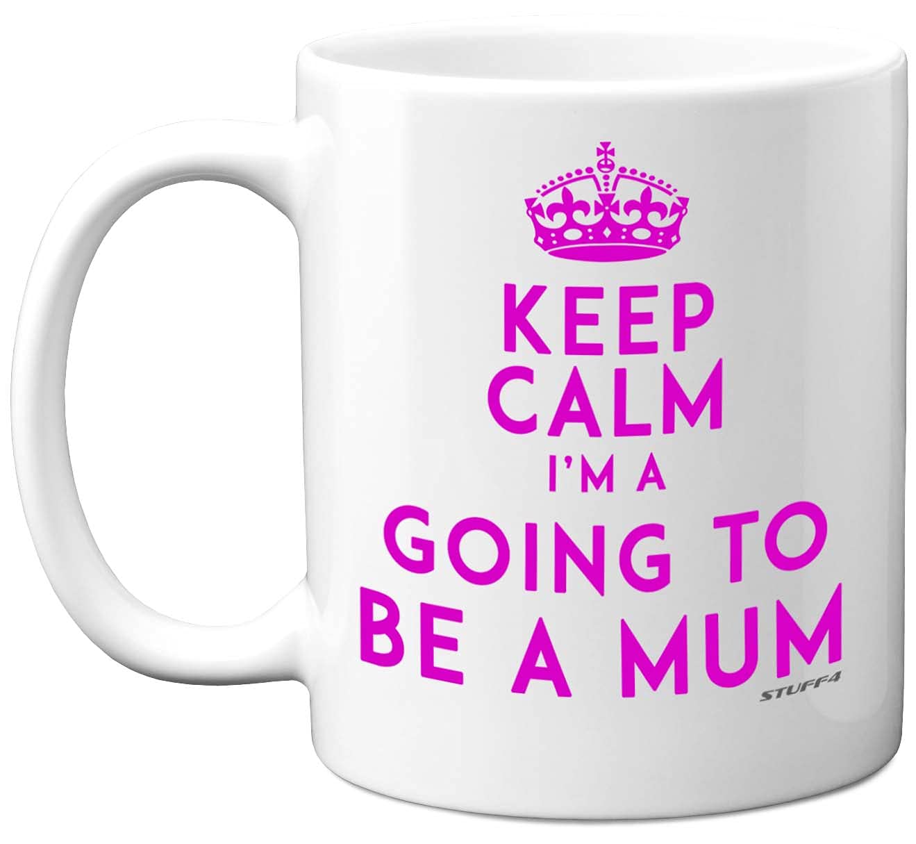 Stuff4 Keep Calm I'm Going to Be A Mum Mug, 11oz Ceramic Dishwasher Safe Premium Mugs, Baby Shower Gifts for Mum, New Gifts, New Parents to be Present