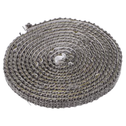 Carpetas de juntas de horno, cinta de fibra de vidrio, junta de puerta de chimenea, sello de junta de estufa de leña, reparación de juntas de interior, junta plana de estufa, fibra de vidrio, gris