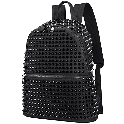 Ro Rox Minerva Studded Backpack Canvas Punk Gothic Bag Unisex Rucksack3