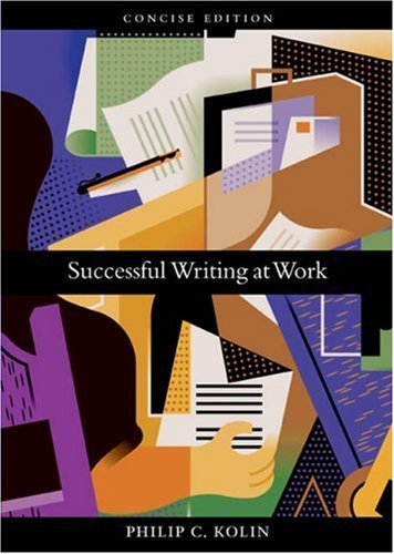 Successful Writing at Work: Concise Edition 0618481117 Book Cover