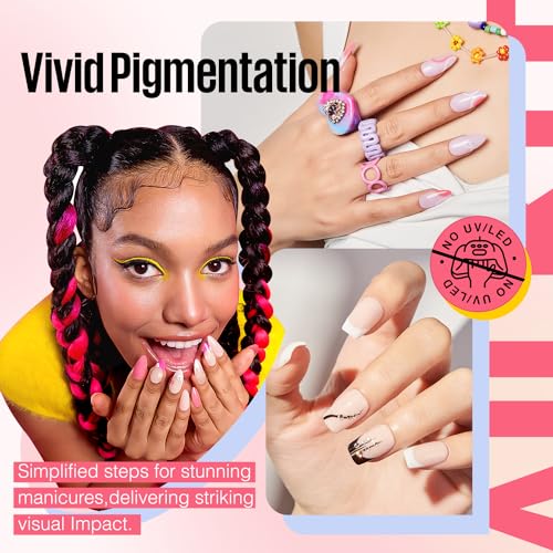 Mefa MF-00309 Dip Powder Nail Kit Pink Blue Purple White Black Red 32 Multi-Colors Dipping Powder thumb #3