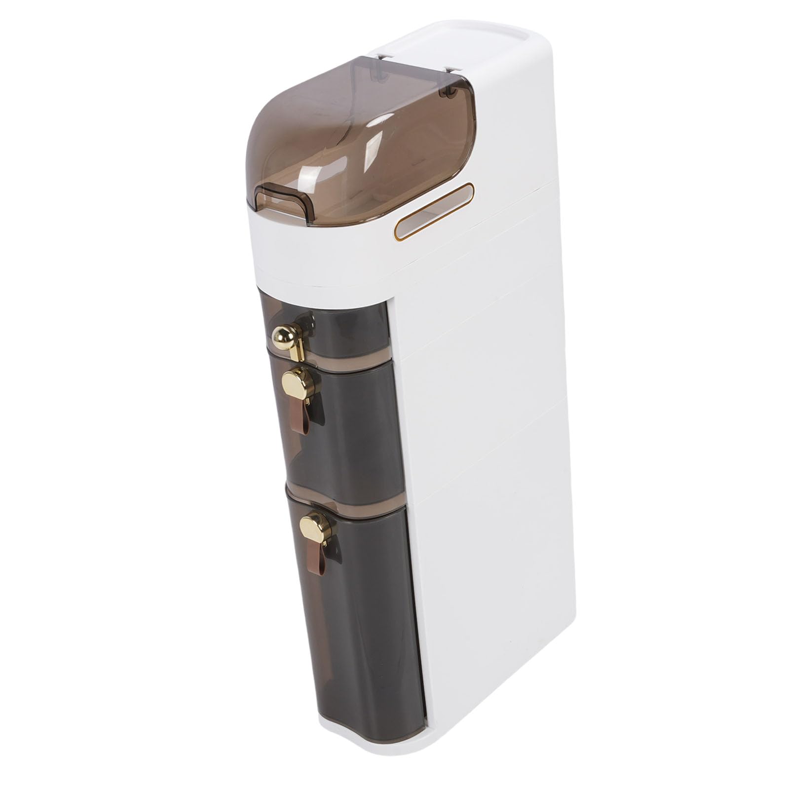 Fabater Szafka na pamięć w łazience Slim PP -pc Organizator Szuflady do Papieru Toaletowego Pranie Kuchenne do łazienki/kuchni/pralni (4 warstwy)