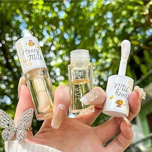 Image of Transparent Lip Gloss Pack of 2 | High-Shine Clear Gloss | Hydrating & Non-Sticky Lip Shine for Women & Girls | Moisturizing Glossy Lip Care Duo