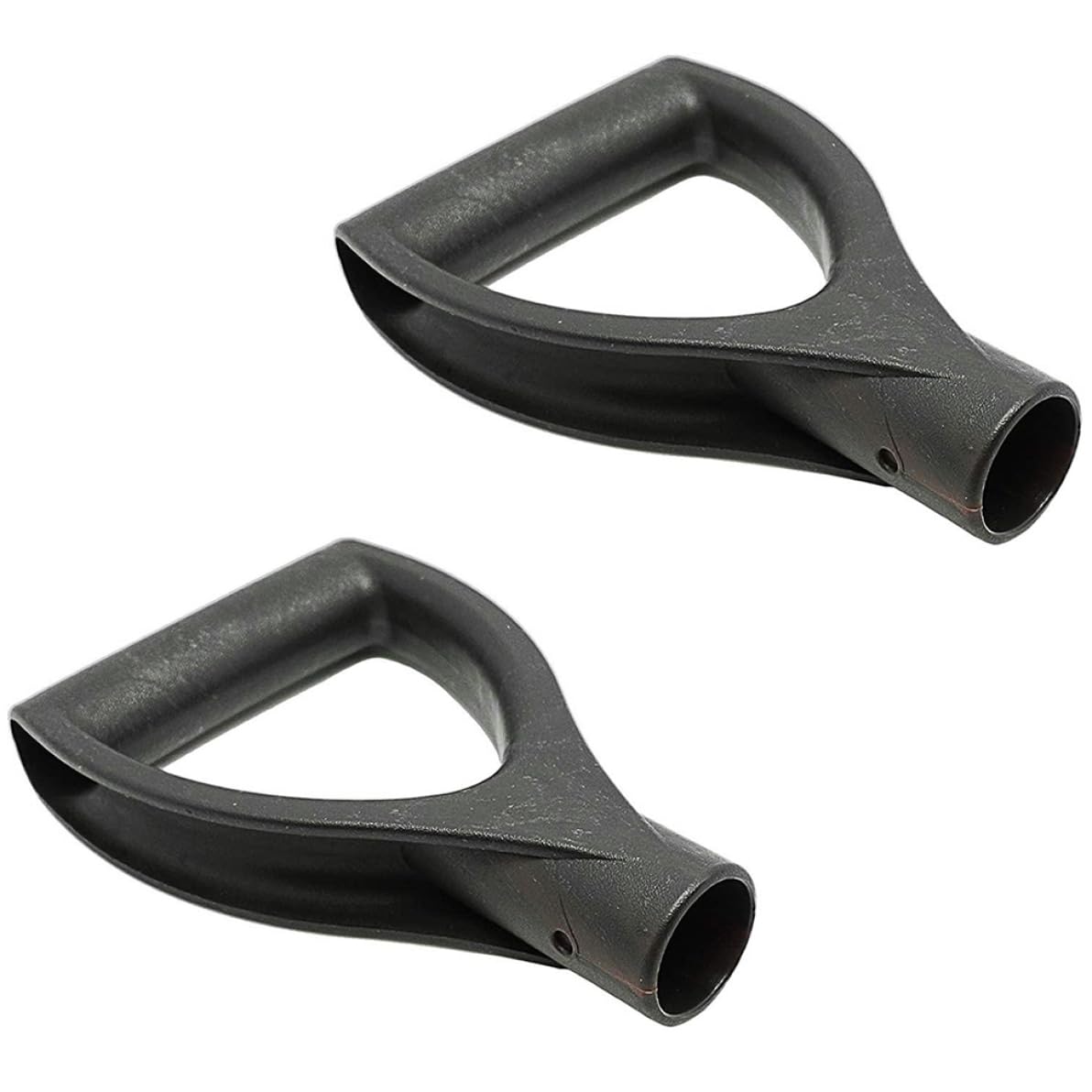 Pesoncarl Black Spade Handle, Shovel D Grip Handle 3Cm Inner Diameter Plastic Spade Digging Raking Tools 2Pcs