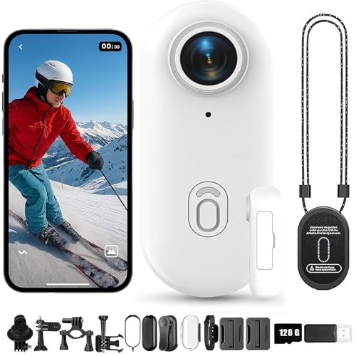 4K HDPOV Waterproof Capture Camera, Ultra Wide Angle HD Wearable