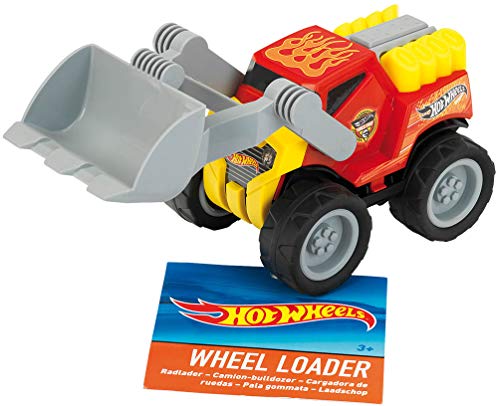 Theo Klein 2439 Hot Wheels wheel loader , Wheel loader with a 1:24 Scale , Wide tires and a Shovel with robust joints…