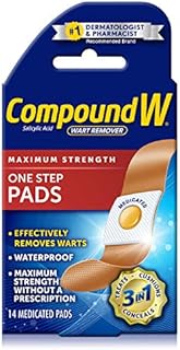 Compound W Wart Remover One Step Pads, 14 Count