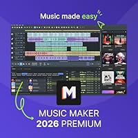 MUSIC MAKER 2026 Premium – Music made easy | Music Production Software | Audio Program | Windows 10/11 | 1 PC download License