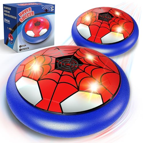 POPERFUN Air Power Football avec Lumières LED, Ballon de Foot Aéroglisseur Jouets pour Garcons et Filles de 3-12 Ans, Hover Soccer Ball Intérieur Extérieur...