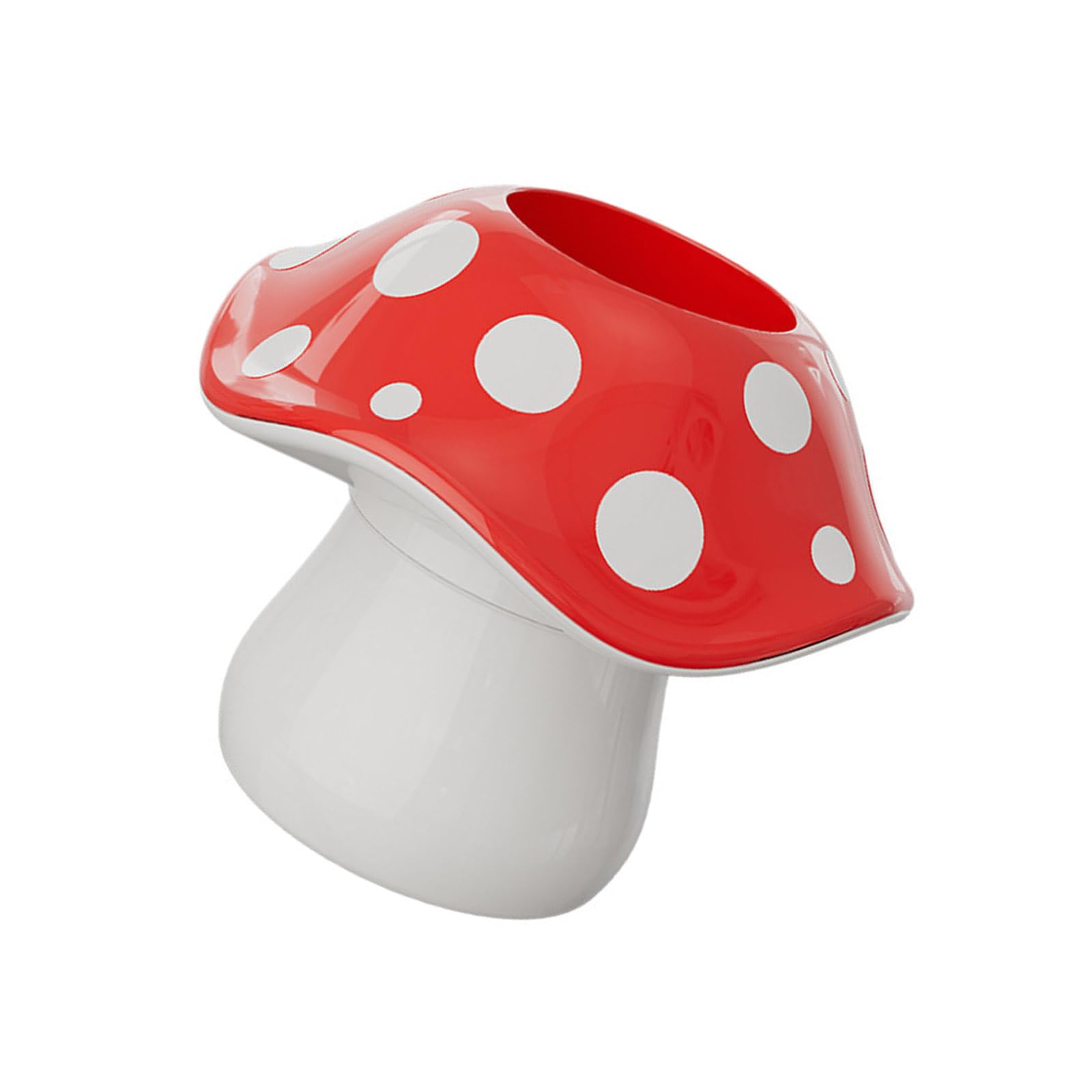 HDOYTXXM Adorable Mushroom Pen Holders Cosmetic Brush Organizers Compact Desktop Accessory Sturdy Recyclable Materials Multifunctional Storage Container