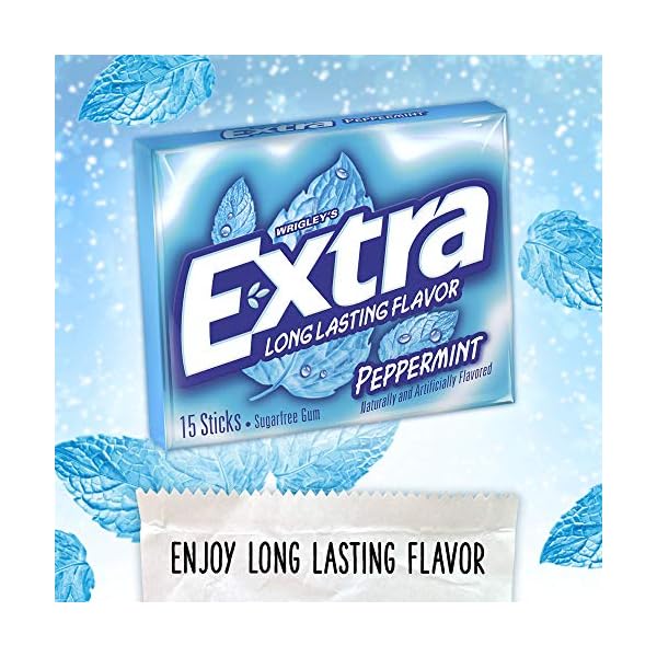 Extra Peppermint Sugarfree Gum, (Pack of 10) by Extra – Bild 4