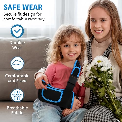 Image of Kids Arm Sling Shoulder Immobilizer, Rotator Cuff Support Brace