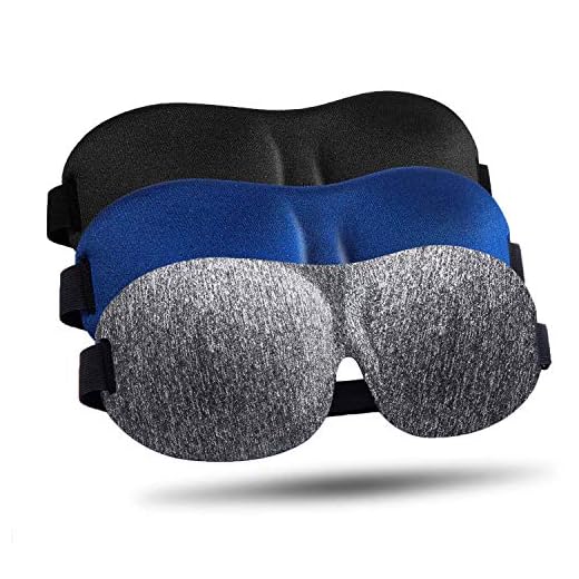 LKY DIGITAL Máscara de dormir para quem dorme de lado, pacote com 3, máscara de olhos 100% blackout 3D para dormir, venda noturna para homens e mulheres