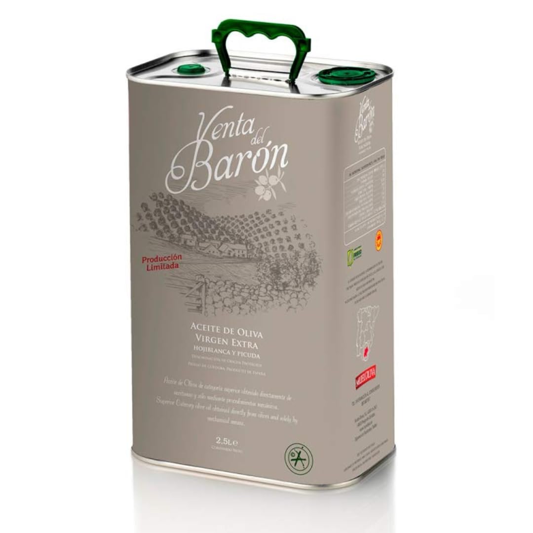 Voted World's Best Olive Oil - - Extra Virgin Cold Pressed - High in Polyphenols - 2.5 ltr Tin