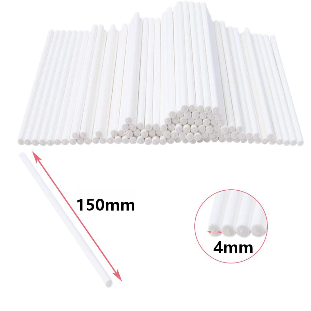 100 Bastoncini Per Cake Pop - 15cm In Carta Kraft, Per Dolci, Lecca Lecca E Cioccolatini, Eco-Friendly - Foto 10