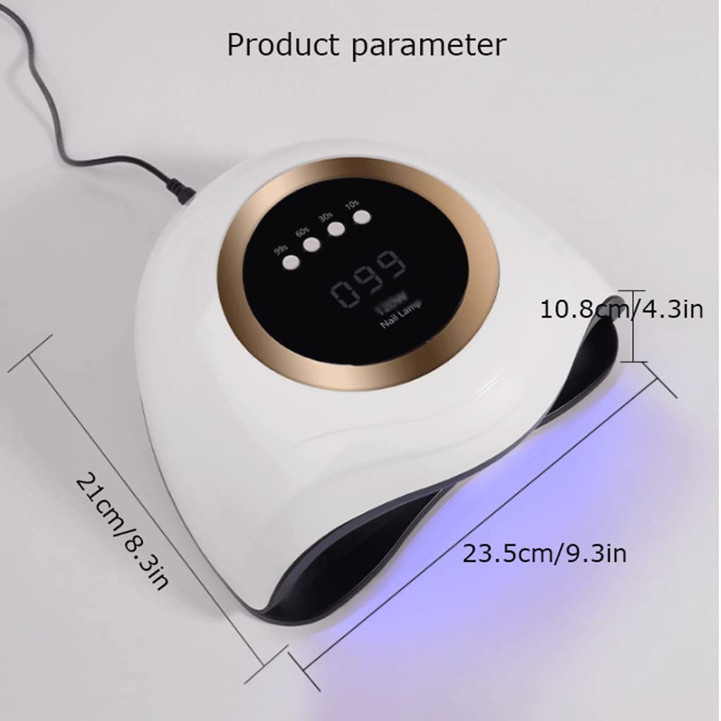 Lampada per Unghie UV LED. Lampada for Unghie ad Alta Potenza LCD. Display Nail Light Smart Sensor Sensor Nail Dryer Grande Space Phototerapia Machine for Manicure Negozio Asciugatura Rapida