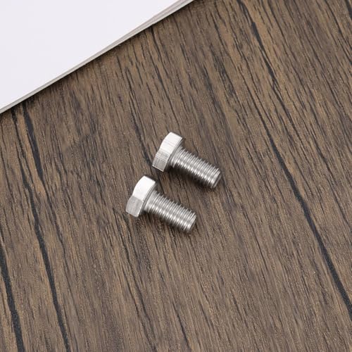 Image of 5Pcs Brushcutter Hex Bolts M8 X 1.25 Left Hand Thread 16MM Length Left-Handed Reverse Thread Hexagonal DIN933 Stainless Steel Bolts