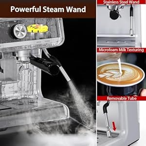 Espressomachine20barespressomakerforcappuccinoandlatteautomaticexpressomachinewithmilkfrothersteamwandandgrindercoffeemakerwith95ozremovablewatertankforhomeoffice Urban Country Home Decor Espresso machine 20 bar espresso maker for cappuccino and latte automatic expresso machine with milk frother steam wand and grinder coffee maker with 95oz removable water tank for home office urban country home decor