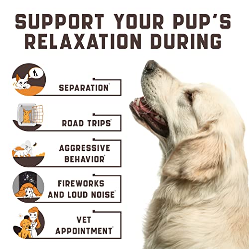 Kinpur Pet Care Calming Chews for Dogs with Hemp Oil - Aid During Thunderstorms, Separation, Car Rides - Hip and Joint Health - Tasty Dog Calming Treats, 180 Peanut Butter Flavored Chews - Thumbnail 4